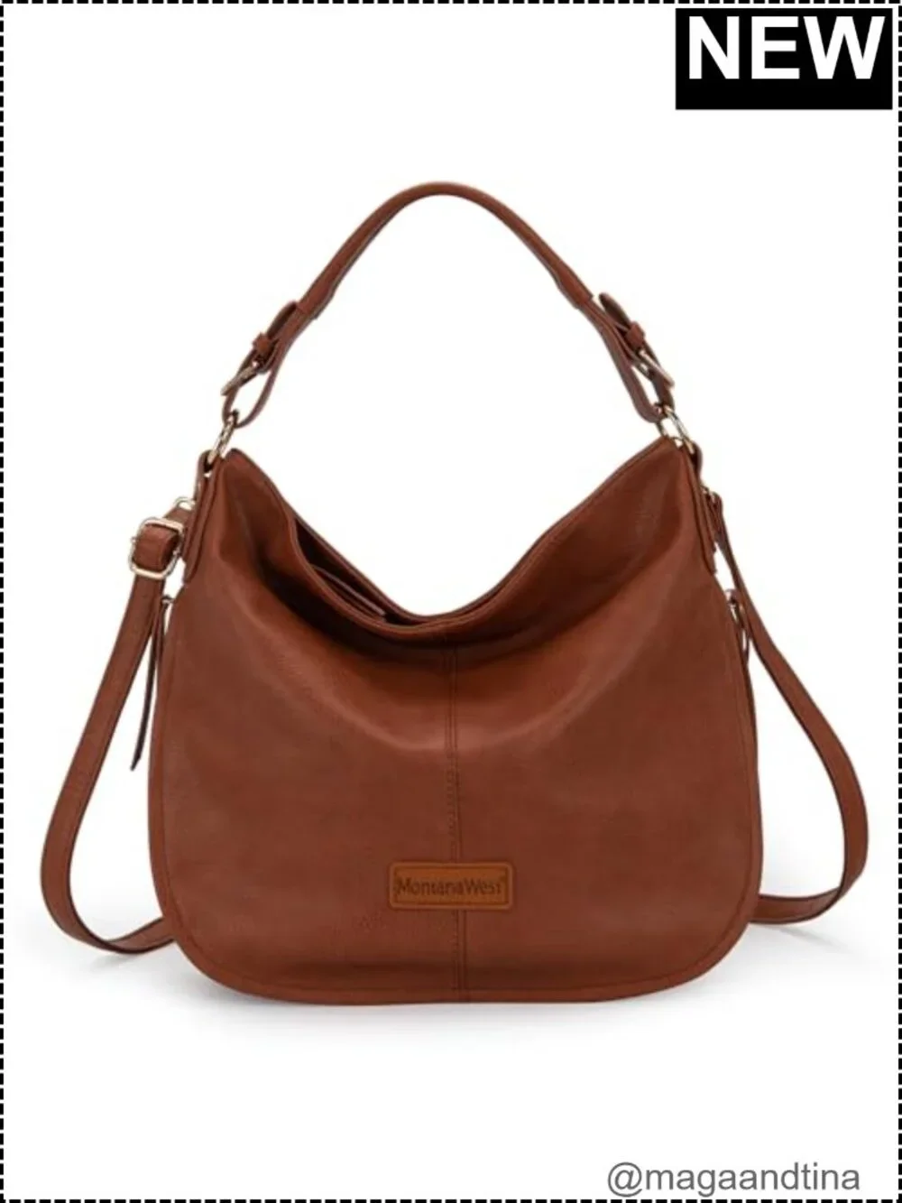 Vegan Leather Hobo Bag Women Shoulder Purses Handbags Large Tote Crossbody